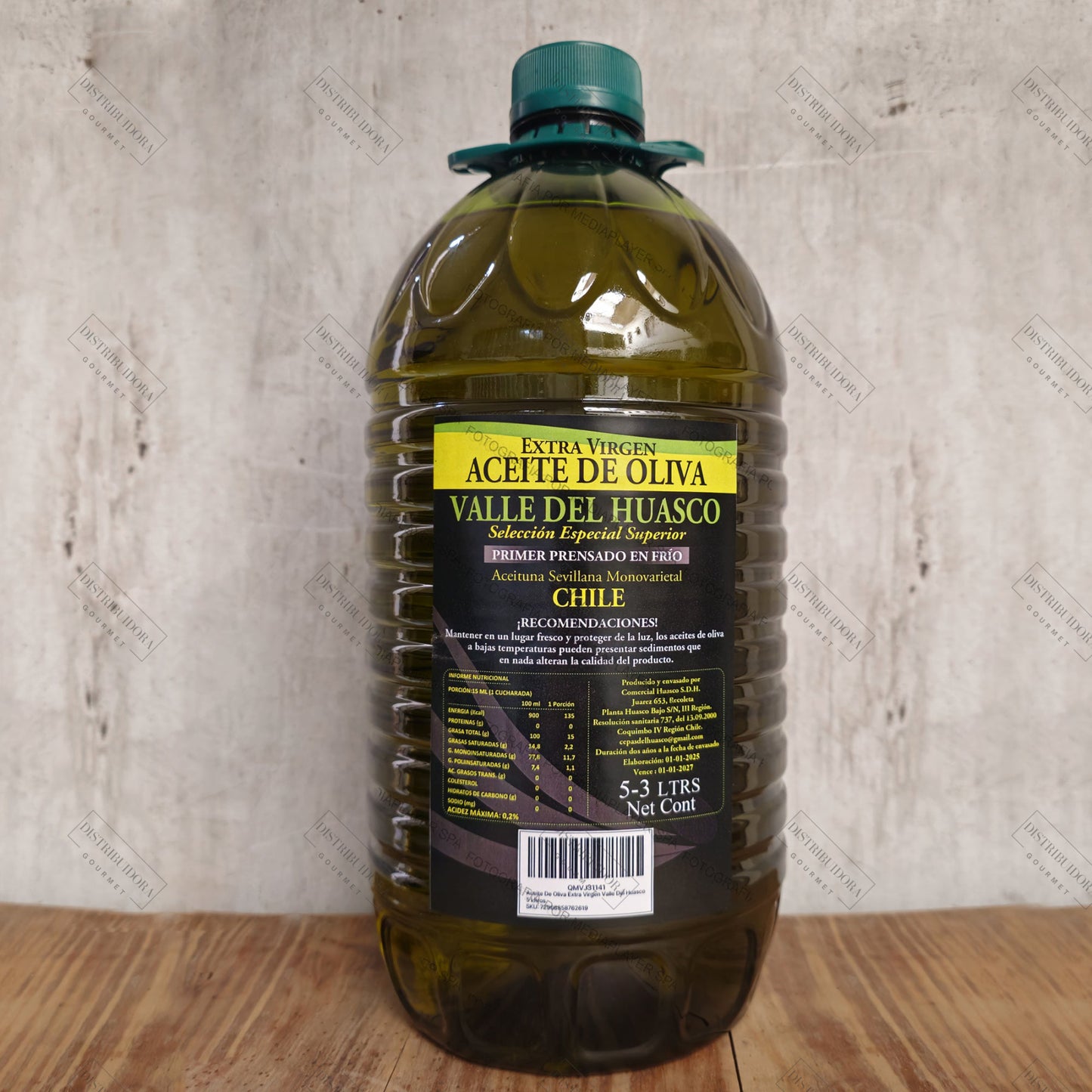 Aceite de Oliva Valle del Huasco 5 Lts Aceite de Oliva