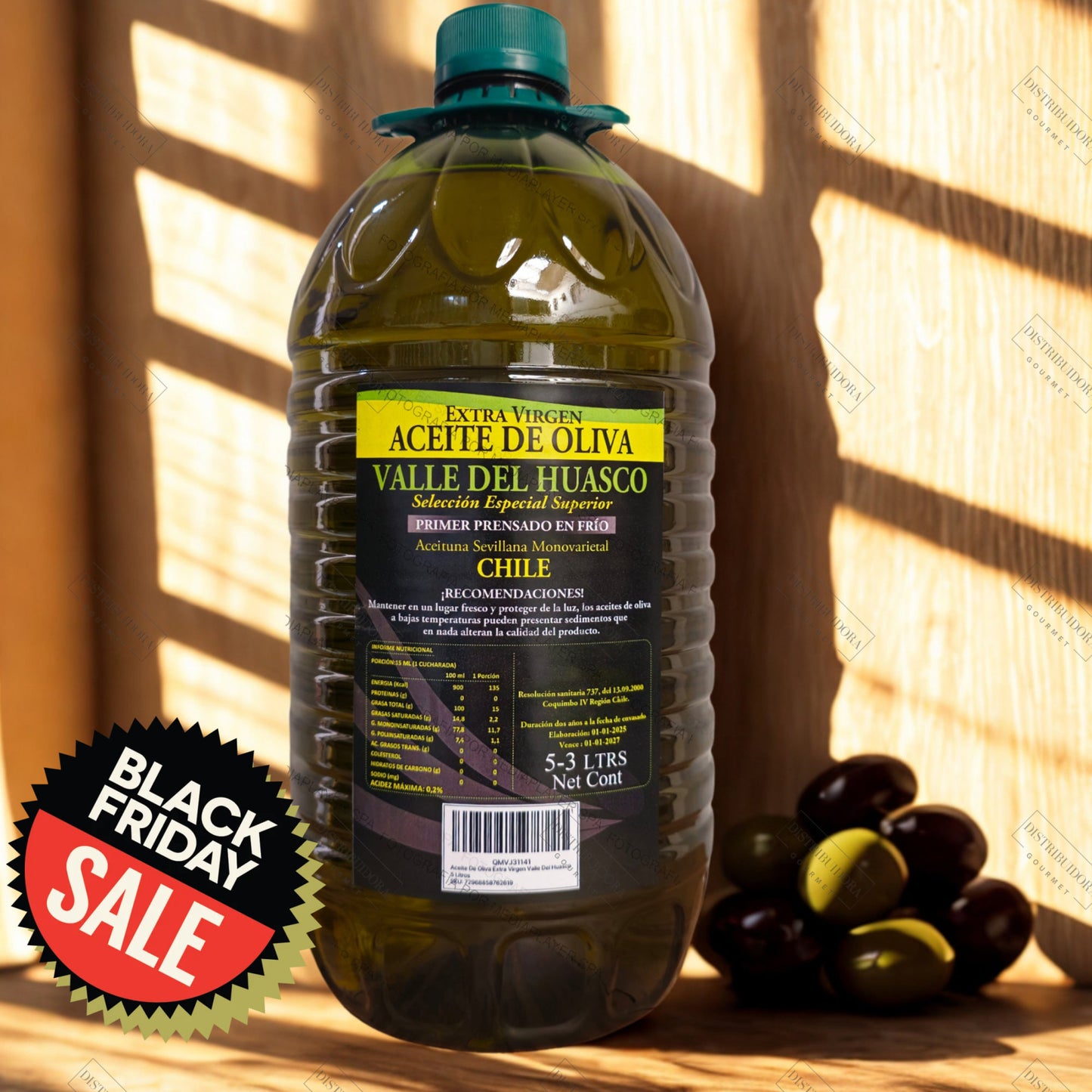 Aceite de Oliva Valle del Huasco 5 Lts Aceite de Oliva