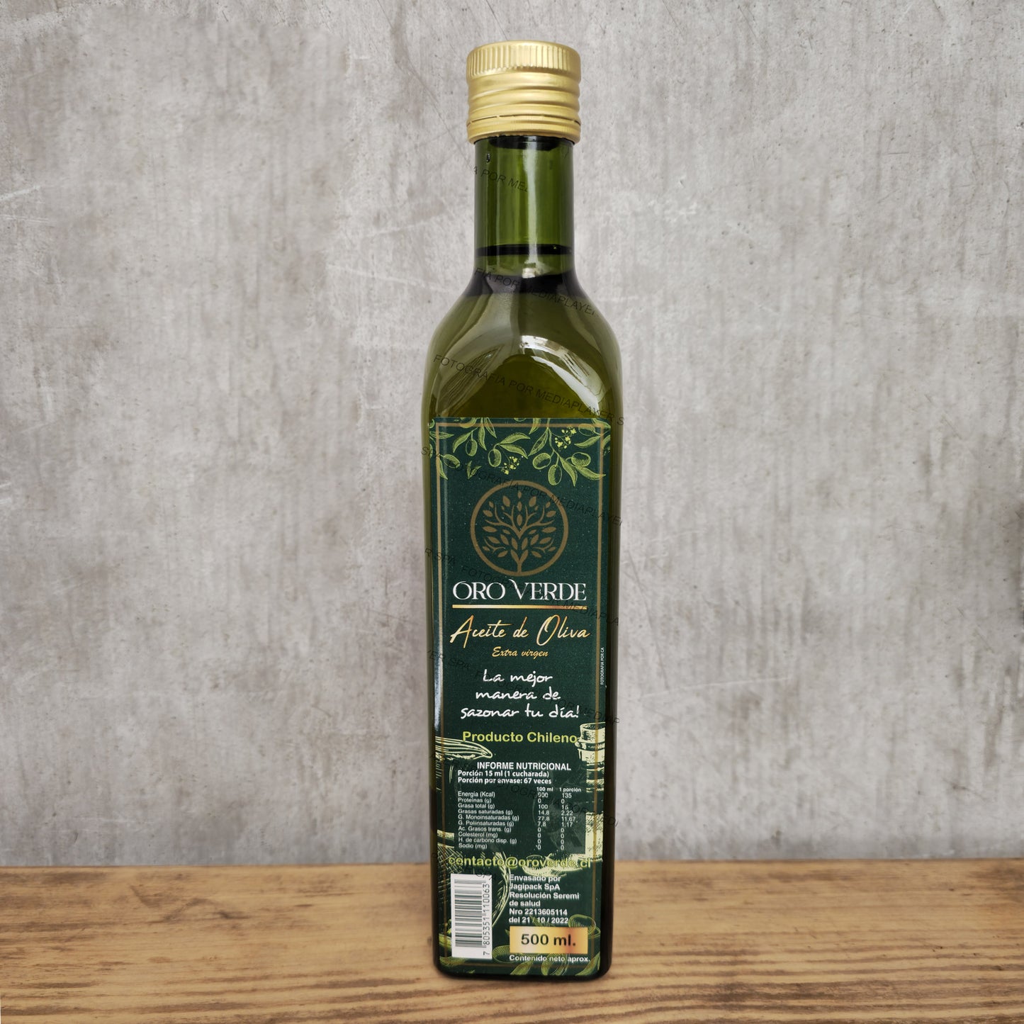 Aceite De Oliva Oro Verde Extra Virgen 500 ML