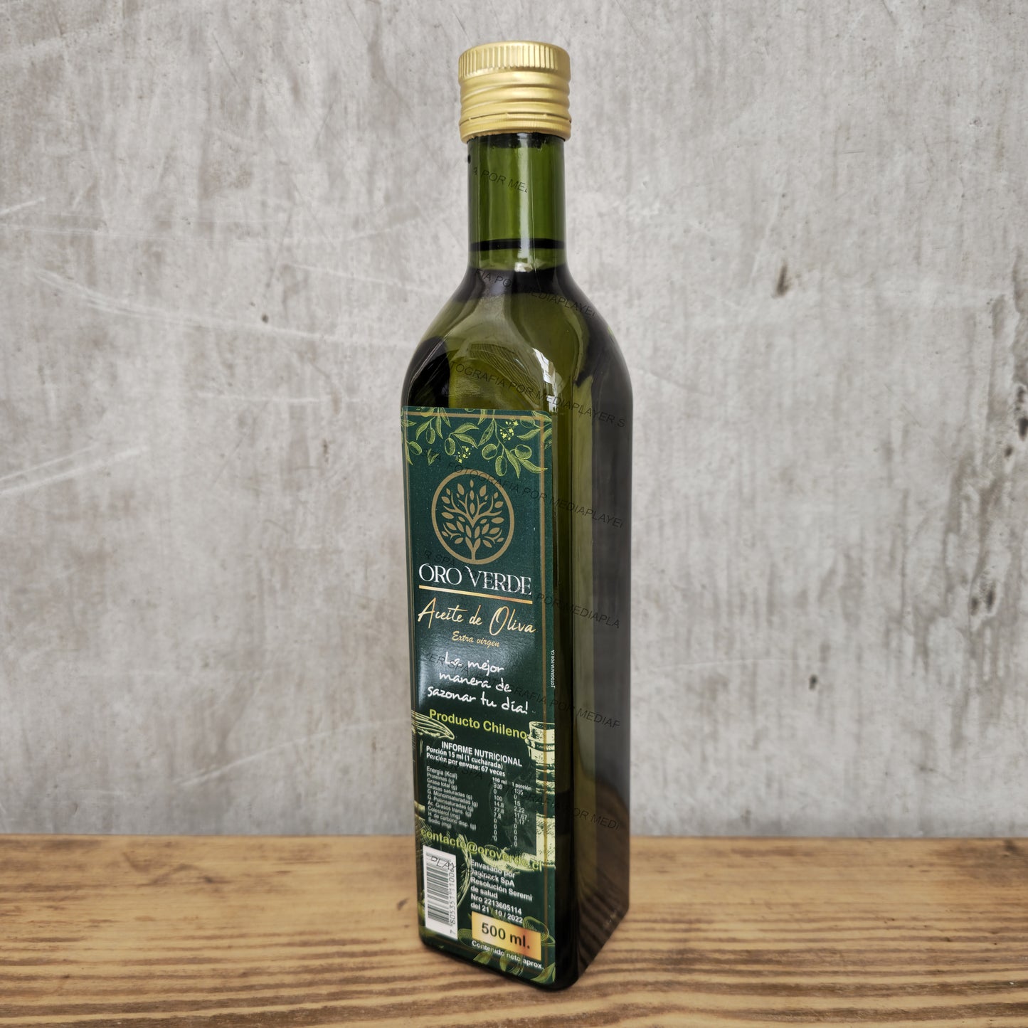 Aceite De Oliva Oro Verde Extra Virgen 500 ML