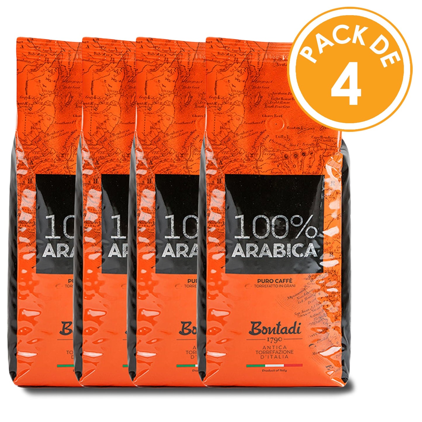 Bontadi 100% Arábica Café En Grano Presentación Pack de 4 Kilos Cafe en Grano