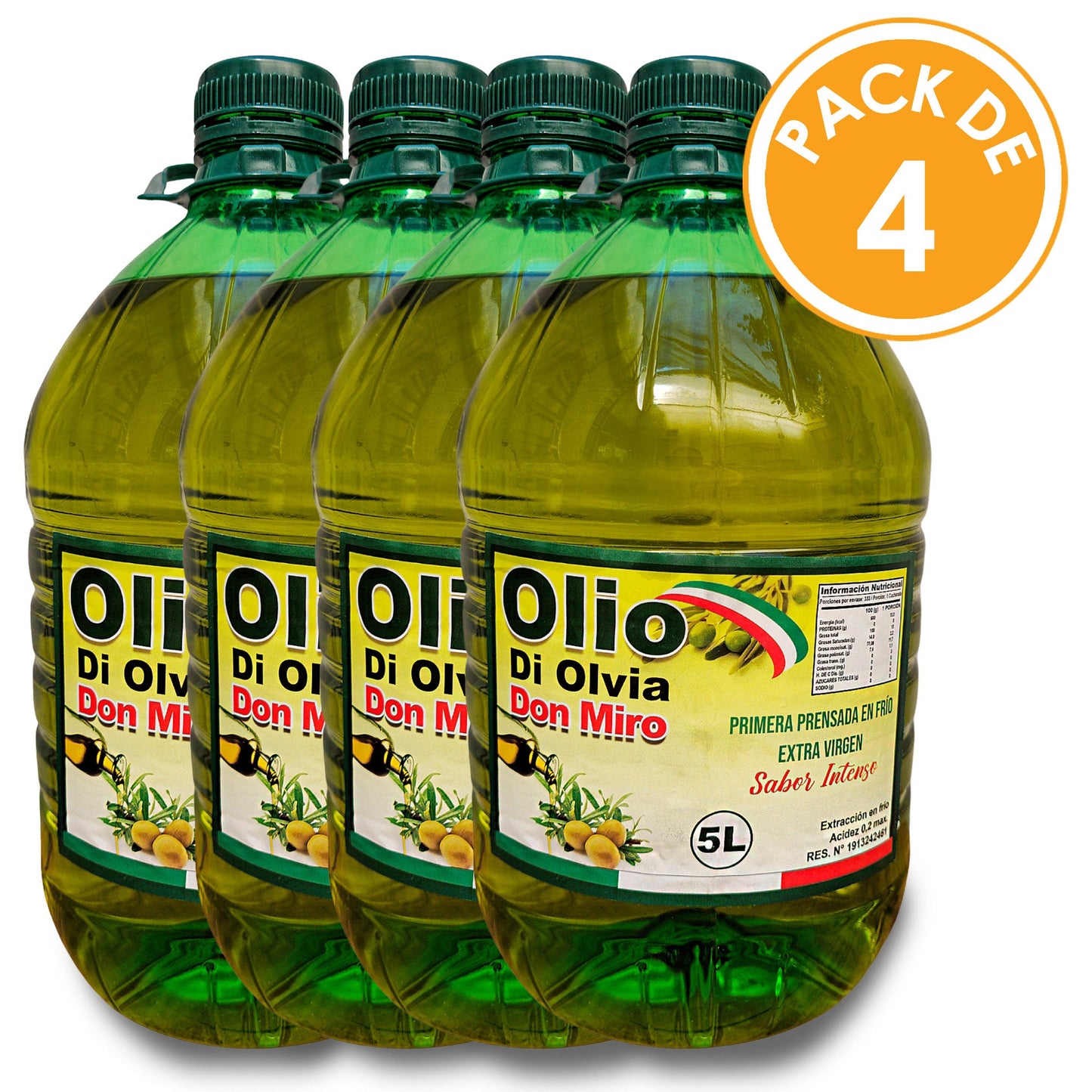 Aceite de Oliva Olio di Oliva Formato Pack 20Lts Aceite de Oliva