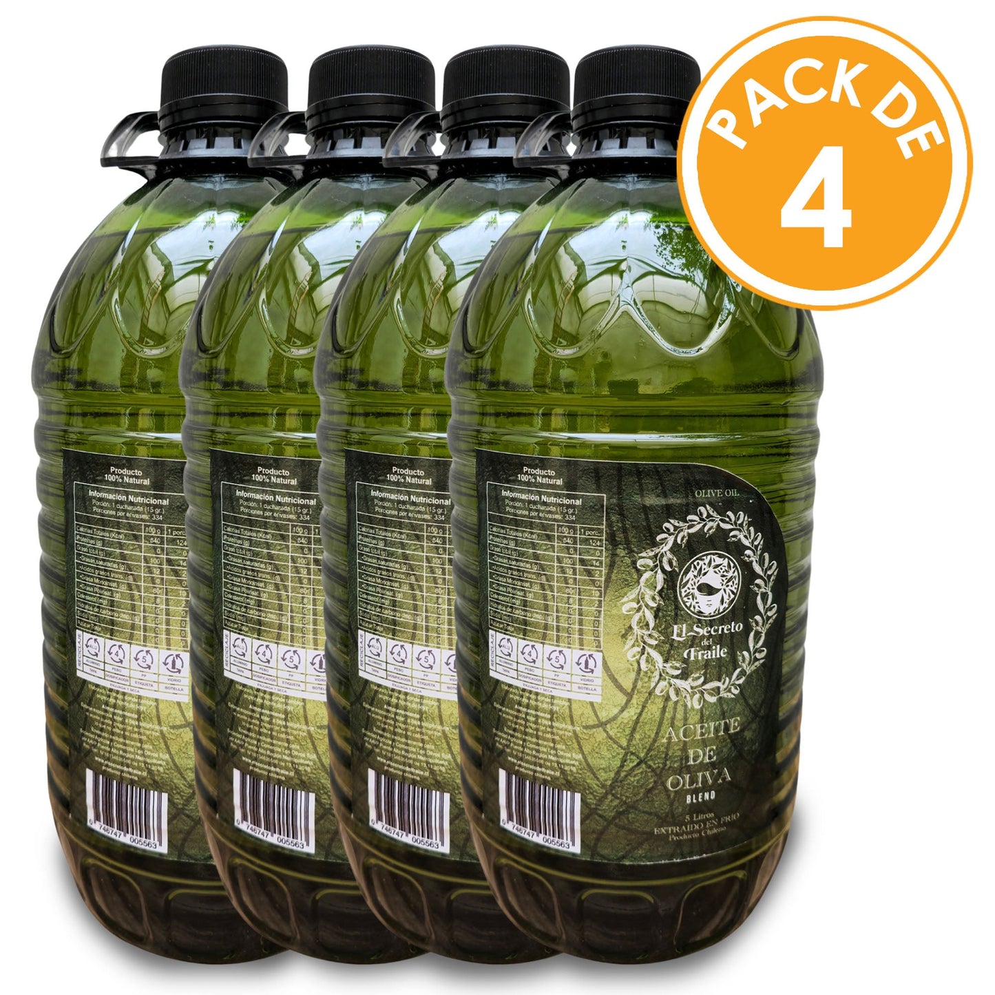 Aceite de Oliva Extra Virgen El Secreto del Fraile Pack 20 Lts Aceite de Oliva