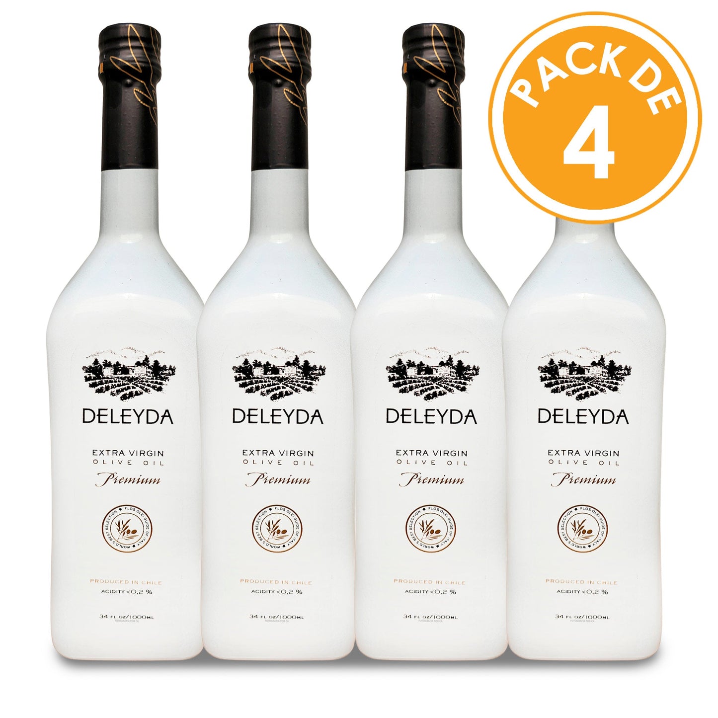 Aceite de Oliva Deleyda Premium Pack de 4 Litros Aceite de Oliva