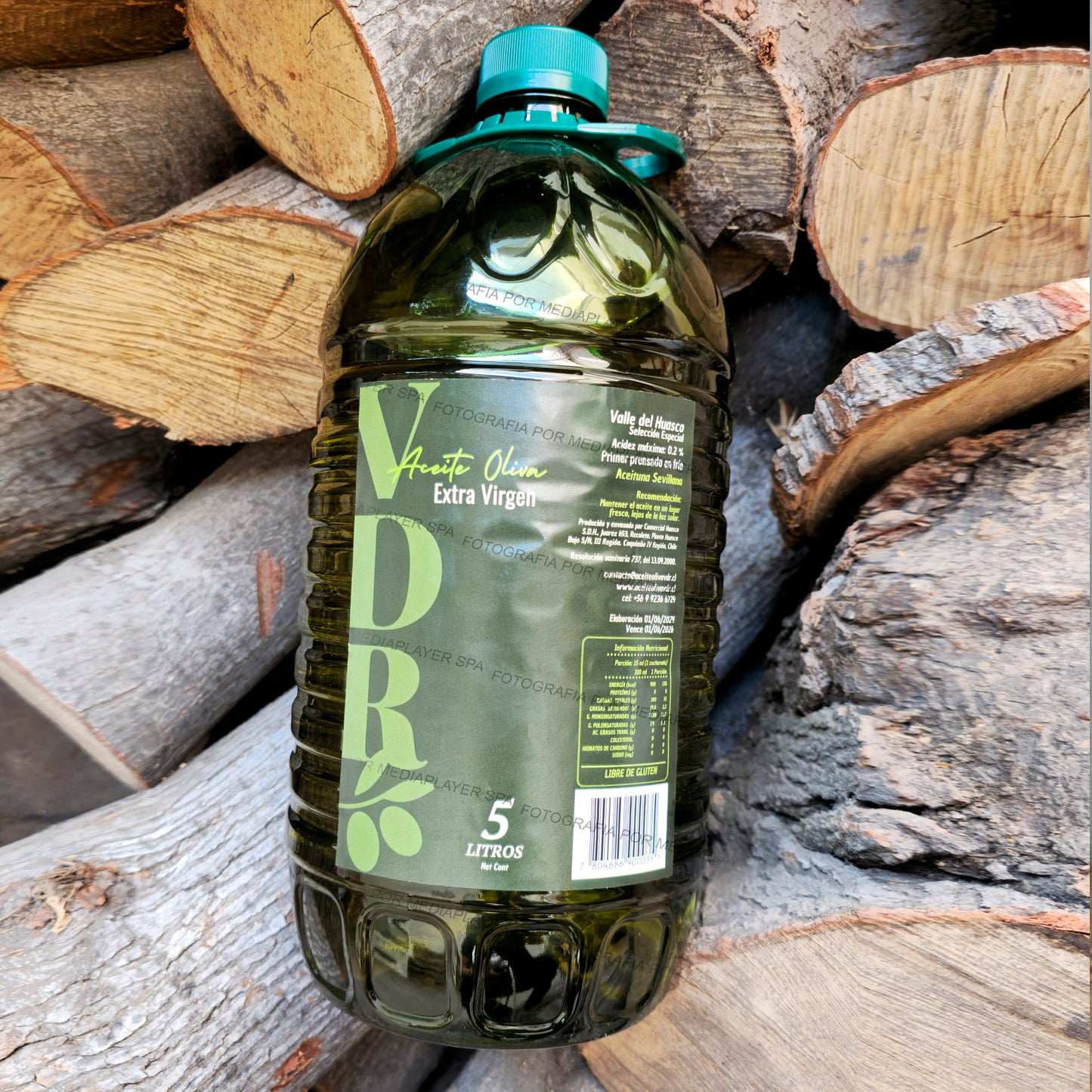 Aceite De Oliva Extra Virgen Vdr 5 Lt
