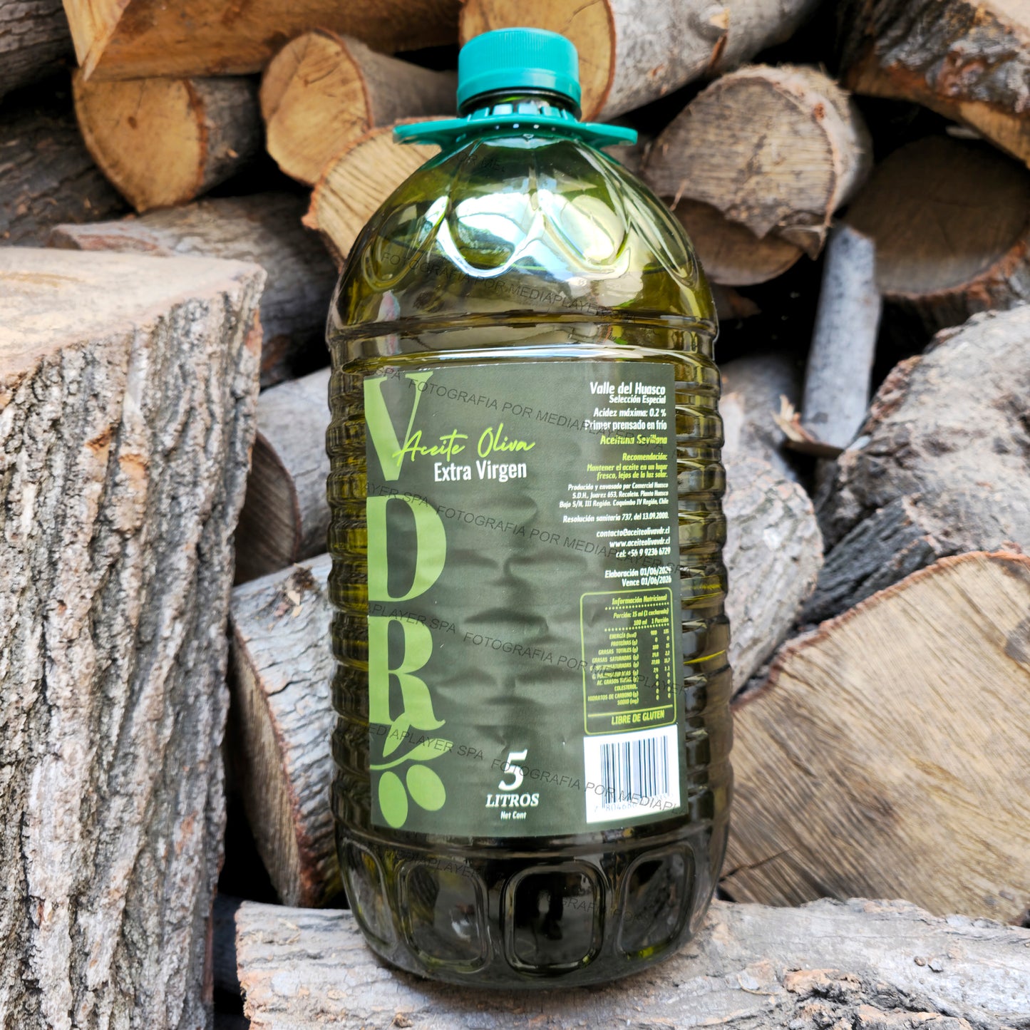 Aceite De Oliva Extra Virgen Vdr 5 Lt