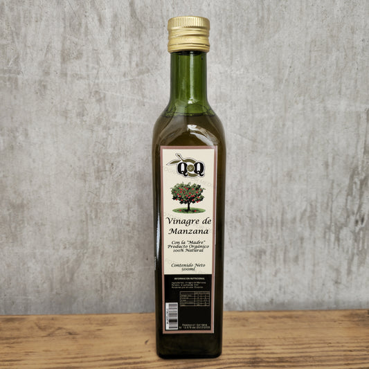 Vinagre de Manzana Orgánico QyQ con la madre 500 ML