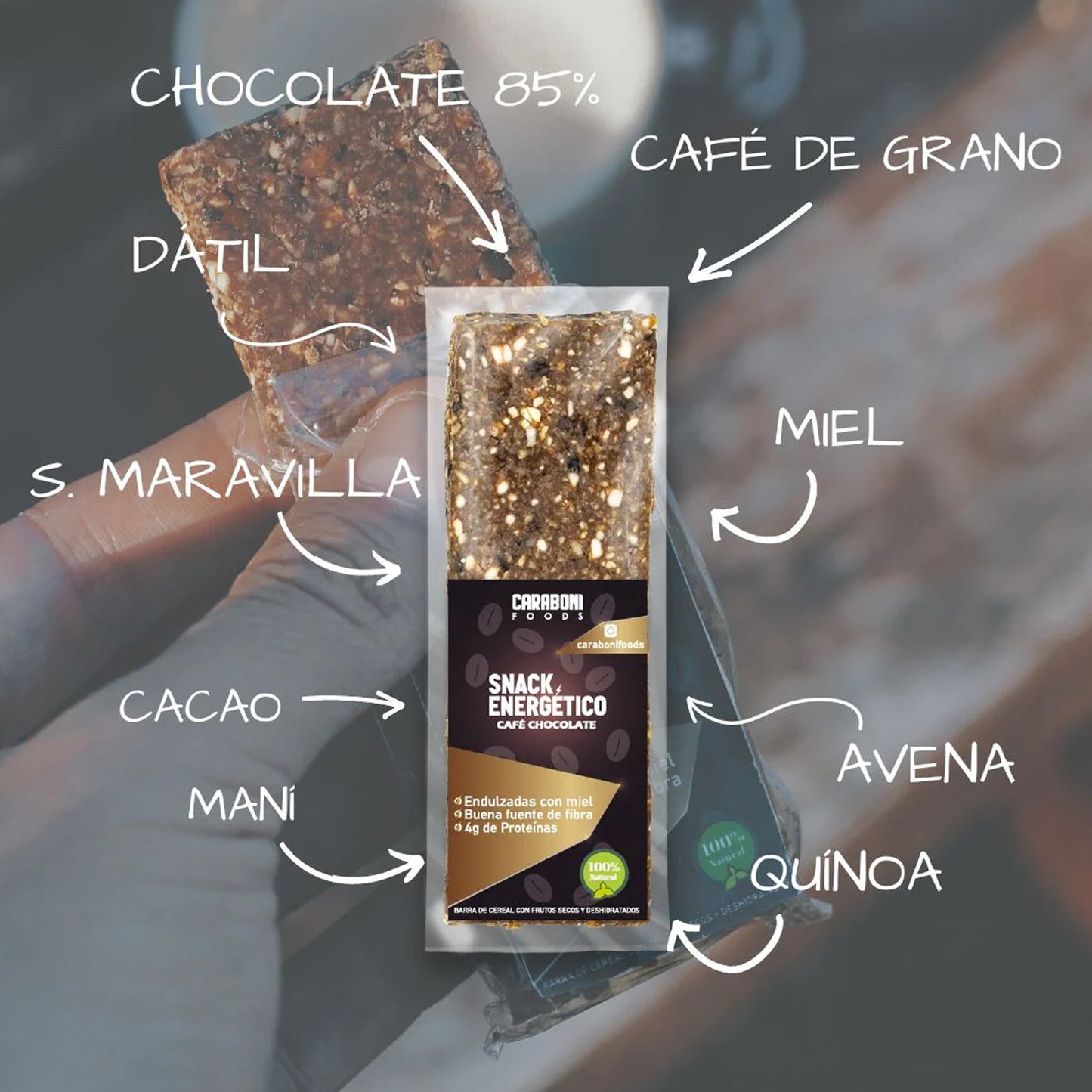 Barra Energética Chocolate Café Barritas Energéticas