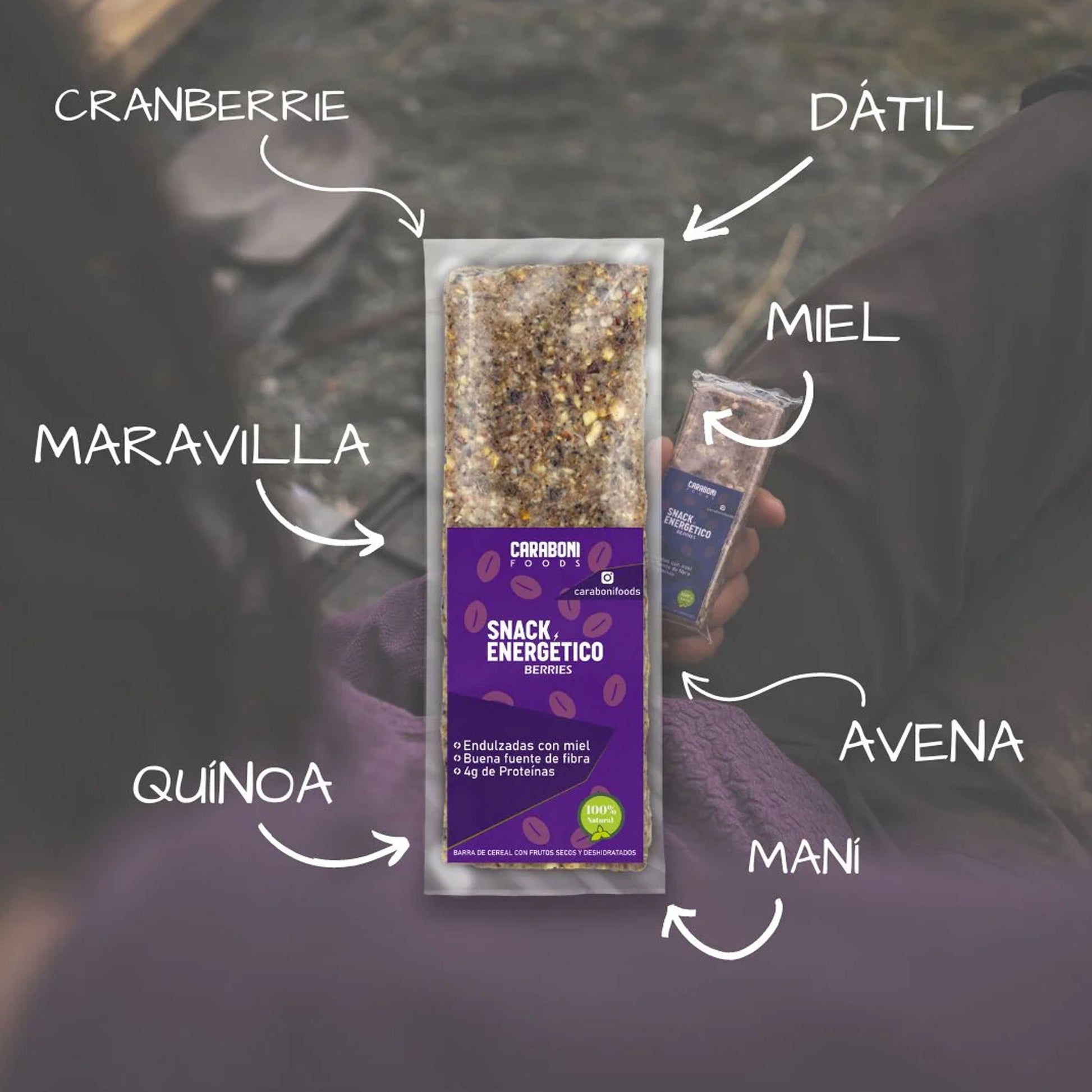 Barra Energética Maqui-Arándanos Barritas Energéticas