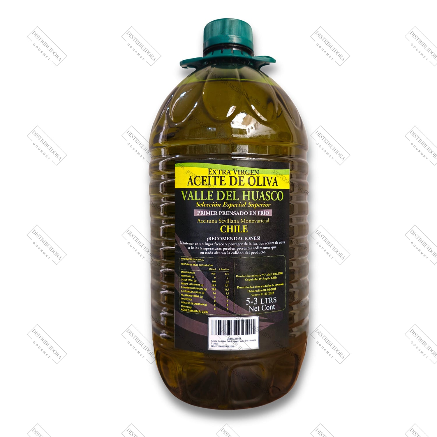 Aceite de Oliva Valle del Huasco 5 Lts Aceite de Oliva