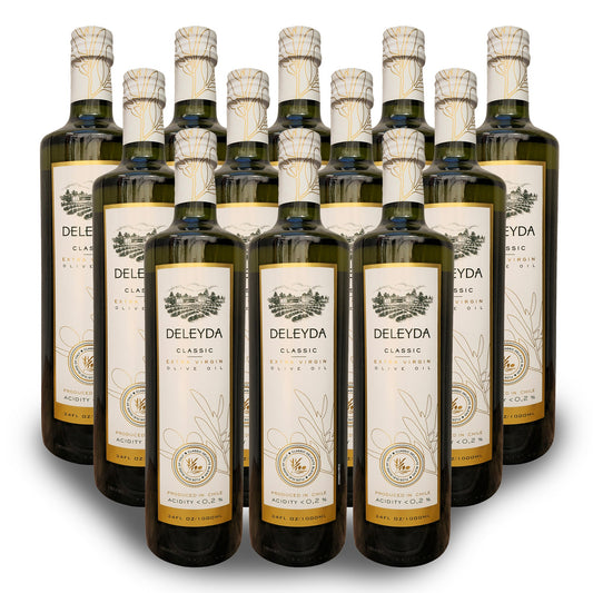 Aceite de Oliva Deleyda Classic 1 Litro Pack de 12 Botellas Aceite de Oliva