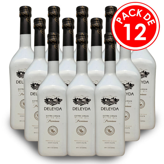 Aceite de Oliva Deleyda Premium Pack de 12 Botellas Aceite de Oliva