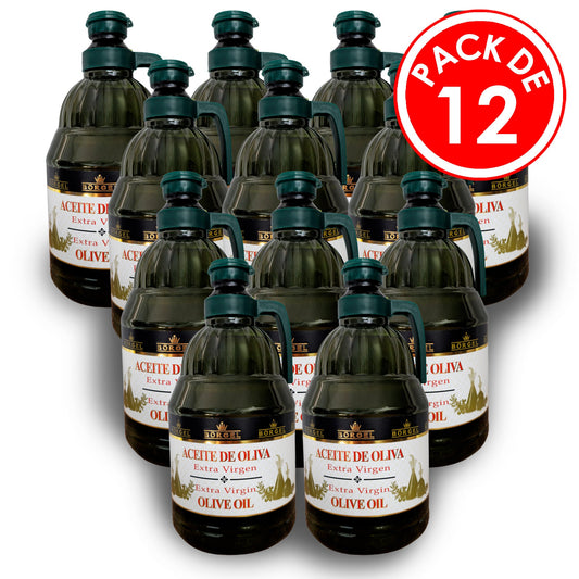 Aceite De Oliva Borgel Extra Virgen Pack 12 Botellones 2 Litros Aceite de Oliva
