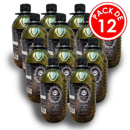 Aceite de Oliva Extra Virgen El Secreto del Fraile Pack 12 Litros Aceite de Oliva