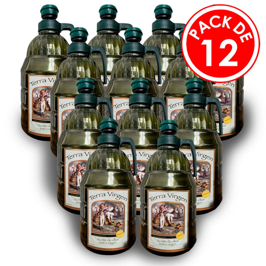 Aceite De Oliva Terra Virgen Extra Virgen Pack 12 Botellones 2 Litros Aceite de Oliva