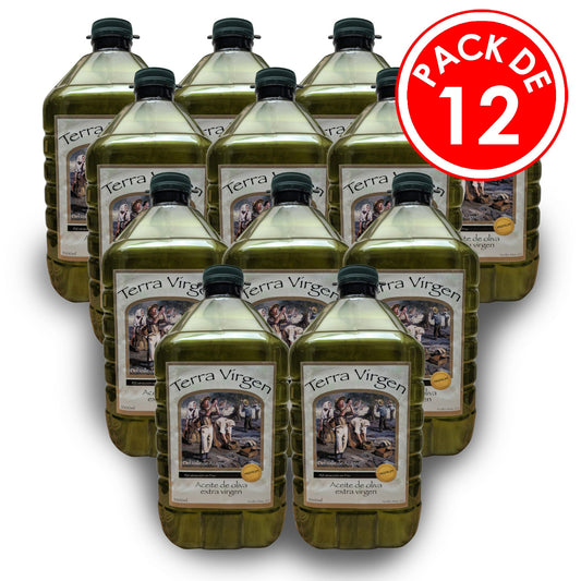 Aceite De Oliva Terra Virgen Extra Virgen Pack 12 Botellones 5 Litros Aceite de Oliva