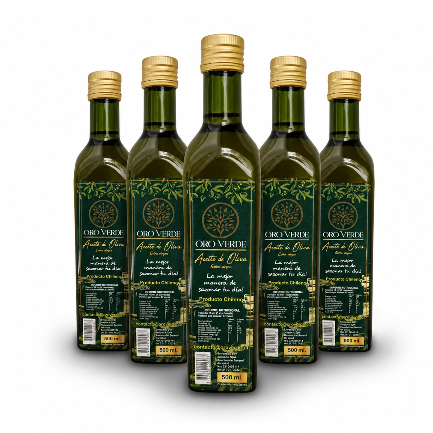 Aceite de Oliva Extra Virgen Oro Verde Pack de 2.5 Lts