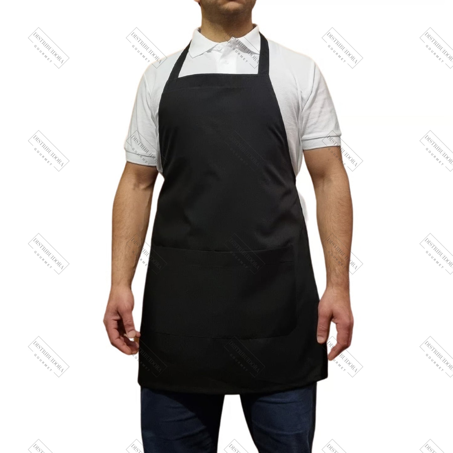 Pechera Negra Unisex Pechera Chef