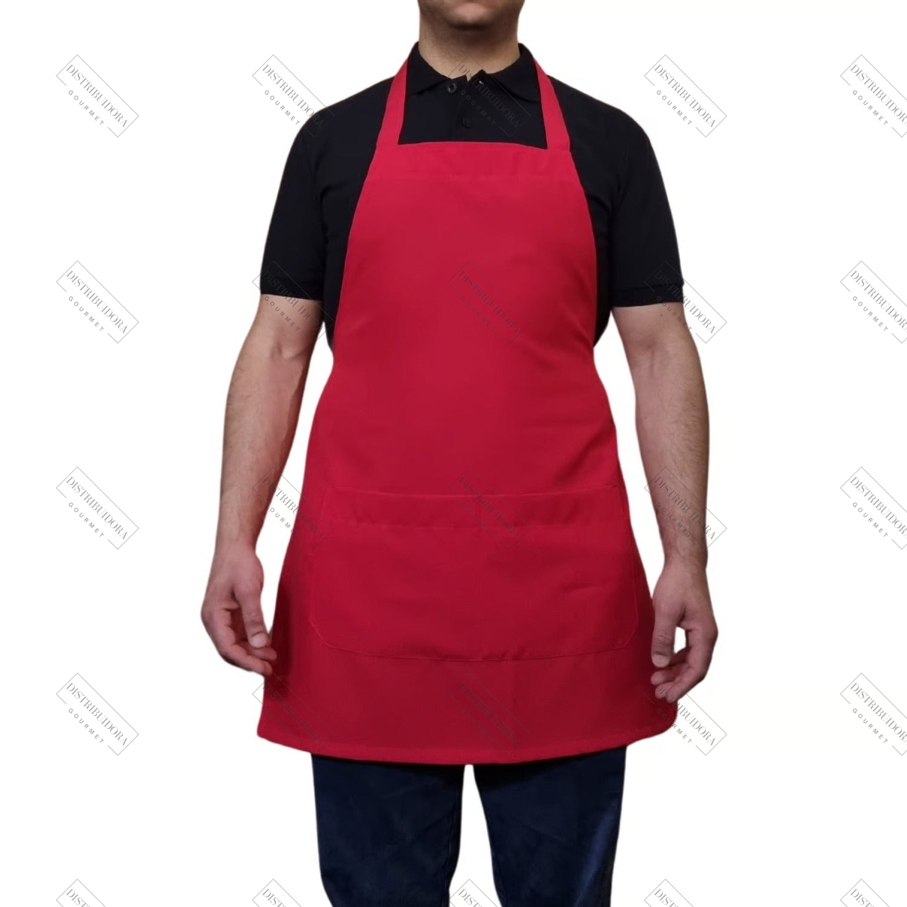 Pechera Roja Unisex Pechera Chef