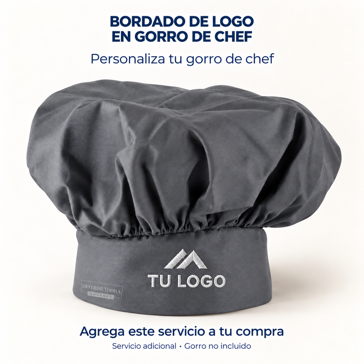 Servicio de bordado personalizado Gorro de Chef