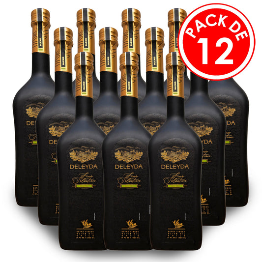 Aceite de Oliva Deleyda Fine Selection Pack de 12 Botellas Aceite de Oliva