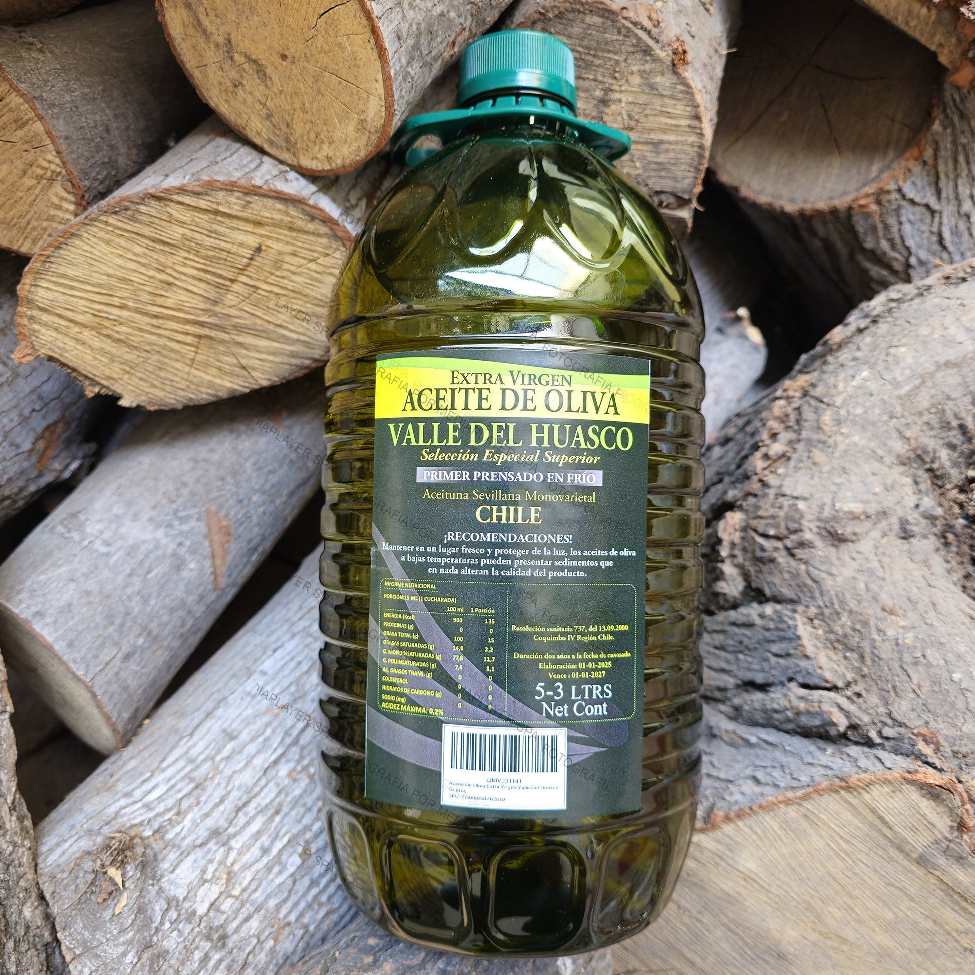 Aceite de Oliva Valle del Huasco 5 Lts Aceite de Oliva